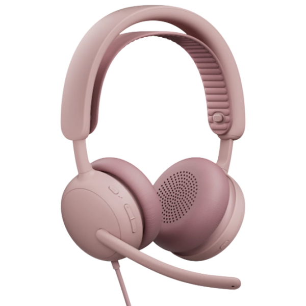 Наушники Logitech ZONE Wired 2 Роза Проводная / Персональный / Накладные photo 5