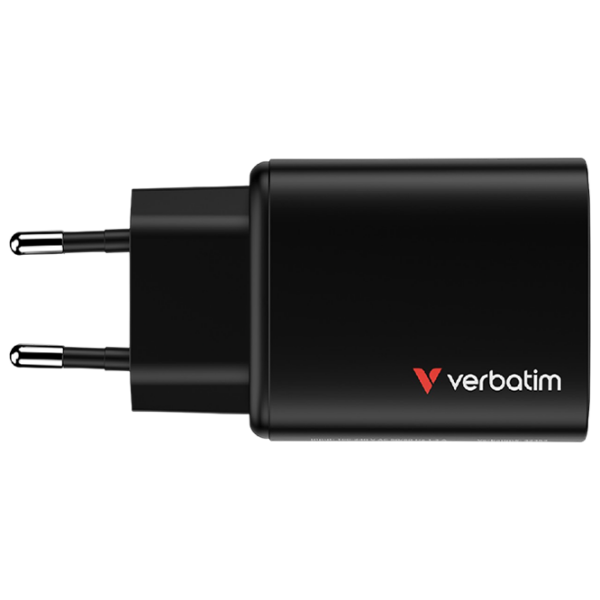 Încărcător de rețea Verbatim Essentials (65 W) Black  / Black photo 2