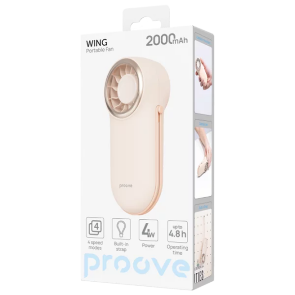 Вентилятор Proove Wing Персиковый 4 Вт, Механическое, Количество скоростей: 4 photo 5