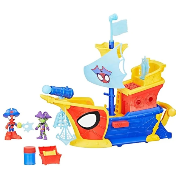 Set jucării Hasbro Marvel Webs Ahoy Bubble Ship G0666 Blue Pentru copii, 3+ photo 2