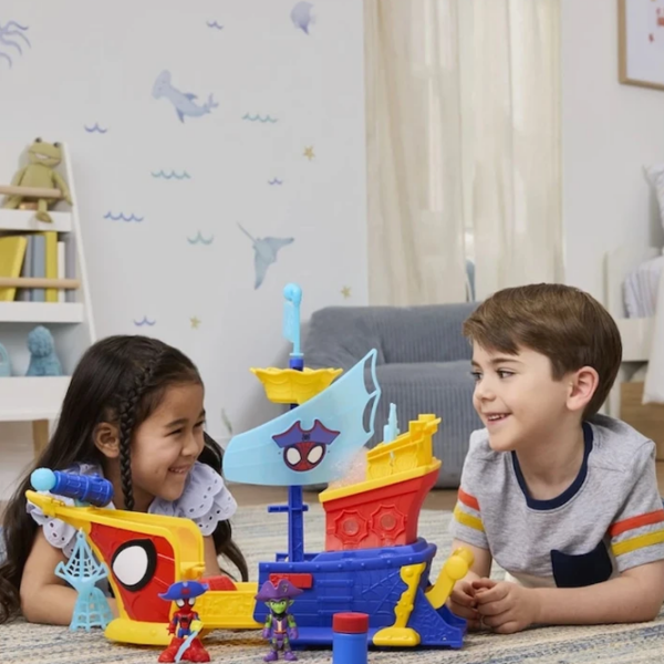 Set jucării Hasbro Marvel Webs Ahoy Bubble Ship G0666 Blue Pentru copii, 3+ photo 5