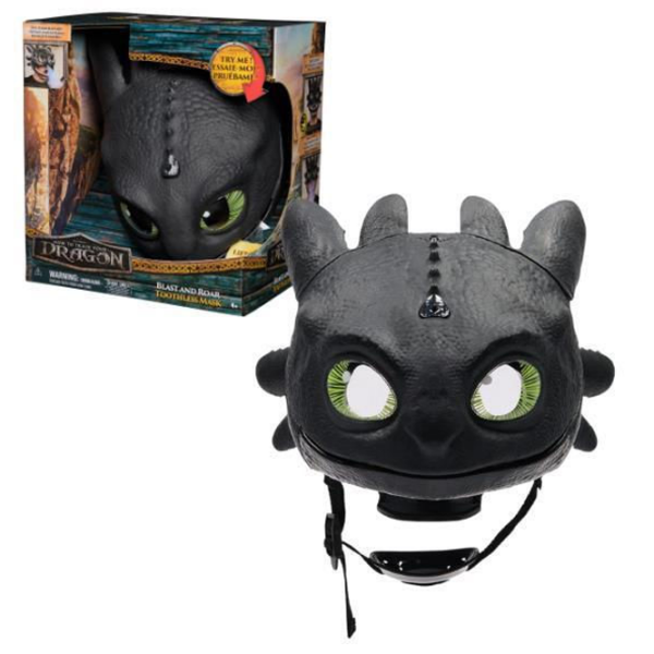 Интерактивная игрушка Spin Master How to Train Your Dragon Blast And Roar Toothless Mask 6072832 Черный Для детей, 4+ photo 5