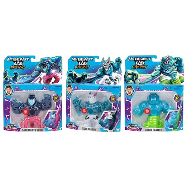 Figurină MrBeast Lab Stretchy Charachters Hero S3 3+ / Multicolor photo 1