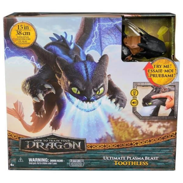 Figurină Spin Master How to Train Your Dragon Plasma Blast Nightfury 4+ / Black photo 7