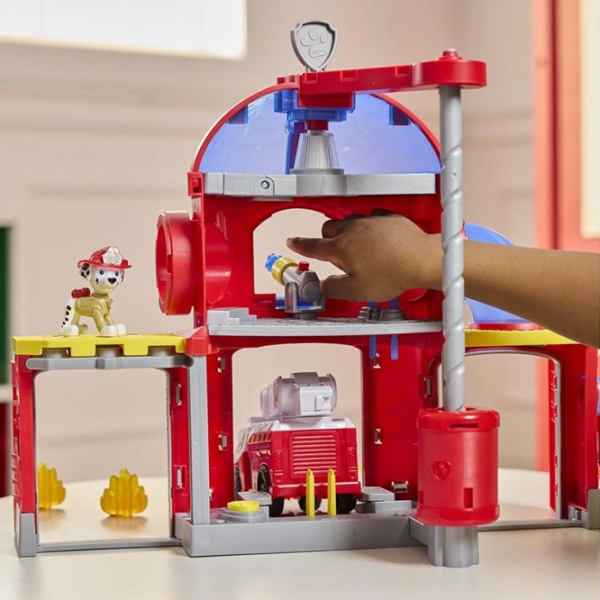 Игровой набор Spin Master Paw Patrol Пожарная станция Маршала 6073760 Красный Для детей, 3+ photo 6