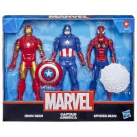 Set figurine Hasbro Marvel Iron Man, Captain America, Spider-Man 4+ / Multicolor