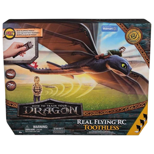 Интерактивная игрушка Spin Master How to Train Your Dragon Real Flying Toothless 6074369 Черный Для детей, 4+ photo 1