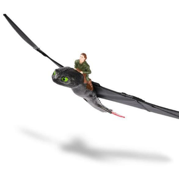 Интерактивная игрушка Spin Master How to Train Your Dragon Real Flying Toothless 6074369 Черный Для детей, 4+ photo 6