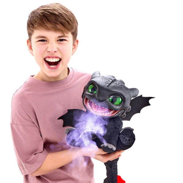 Интерактивная игрушка Real FX How to Train Your Dragon Toothless Puppetronic HTTYD100101 Черный Для детей, 6+ photo 5
