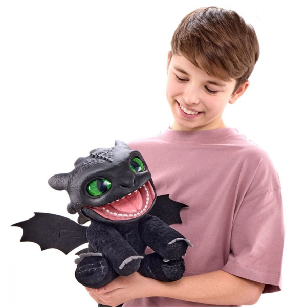 Интерактивная игрушка Real FX How to Train Your Dragon Toothless Puppetronic HTTYD100101 Черный Для детей, 6+ photo 6
