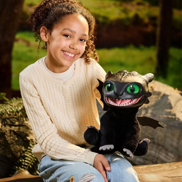 Интерактивная игрушка Real FX How to Train Your Dragon Toothless Puppetronic HTTYD100101 Черный Для детей, 6+ photo 7
