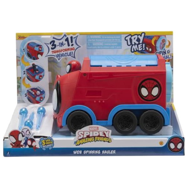 Mașină Hasbro Web Spinning Hauler SNF0081
Blue
Red