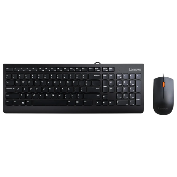 Tastatura & Mouse Lenovo Essential Black Home and Office, Cu fir photo 1