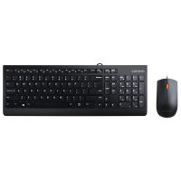 Клавиатура и Мышь Lenovo Essential Черный Для дома и офиса, Проводная