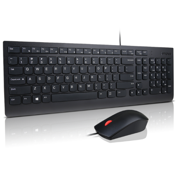 Tastatura & Mouse Lenovo Essential Black Home and Office, Cu fir photo 3