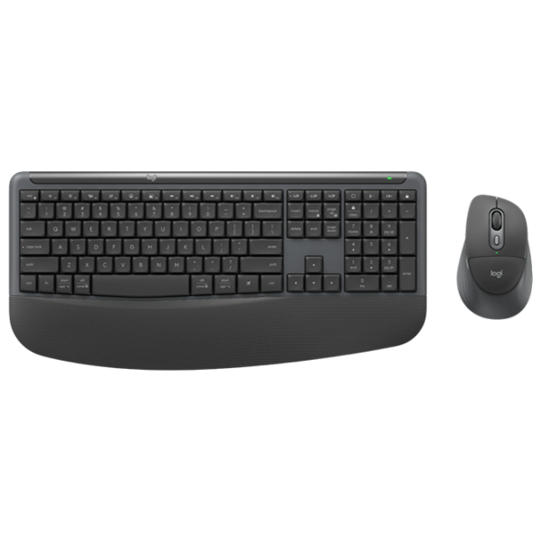 Tastatura & Mouse Logitech Signature Comfort Plus Combo Black Home and Office, Fără fir photo 1