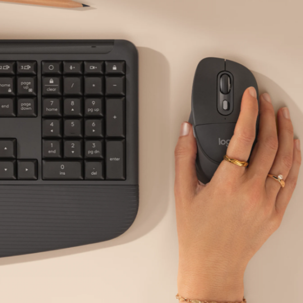 Tastatura & Mouse Logitech Signature Comfort Plus Combo Black Home and Office, Fără fir photo 7