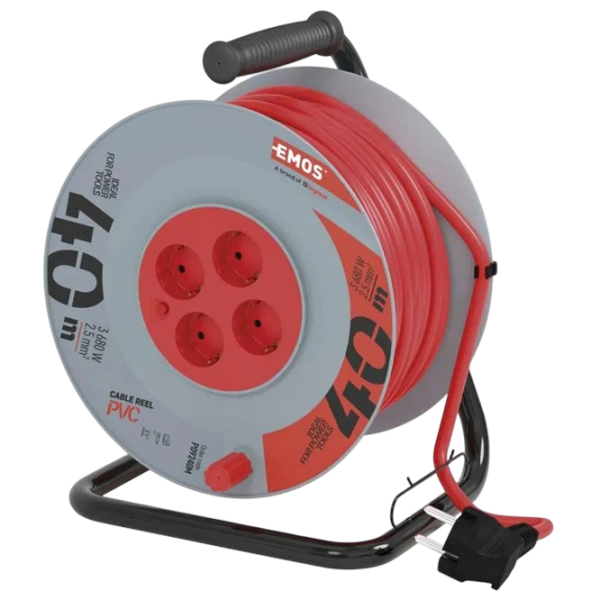 Prelungitor pe tambur EMOS P09240M 40 m Red  photo 1