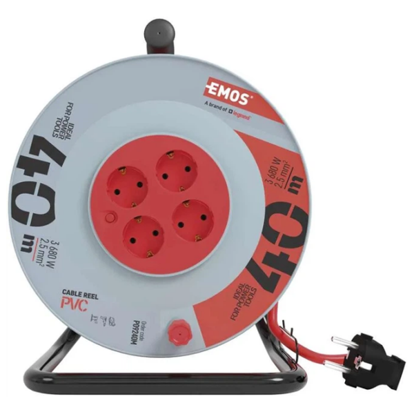 Prelungitor pe tambur EMOS P09240M 40 m Red  photo 2