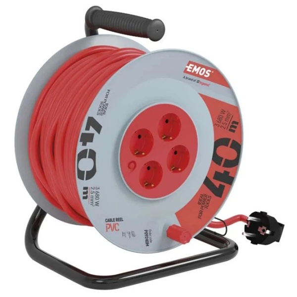 Prelungitor pe tambur EMOS P09240M 40 m Red  photo 3
