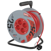 Удлинитель на катушке EMOS P09225 25 м Серый 