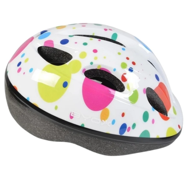 Cască de protecție Moni Y03 Dots White Multicolor White Multicolor photo 3