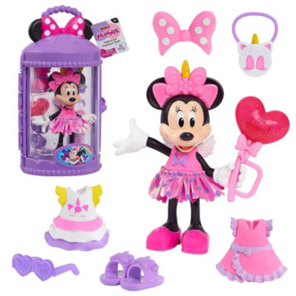 Игровой набор IMC Toys Disney Minnie Fabulous Fashion Doll Unicorn 89942 Розовый Для девочек, 3+ photo 5