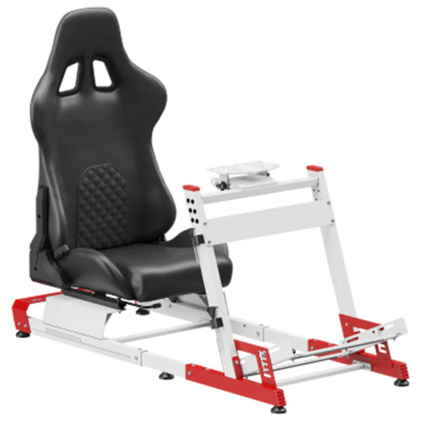 Scaun Gaming LUMI Racing Simulator Cockpit LRS12-BS01 White Red