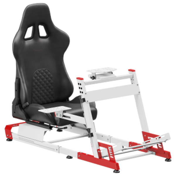 Scaun Gaming LUMI Racing Simulator Cockpit LRS12-BS02 White Red