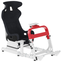 Scaun Gaming LUMI Racing Simulator Cockpit LRS18-BS01 White Red 