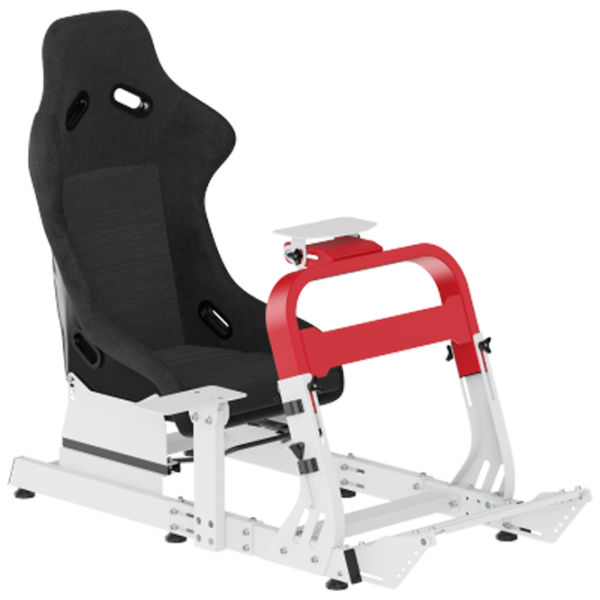 Scaun Gaming LUMI Racing Simulator Cockpit LRS18-BS02 White Red