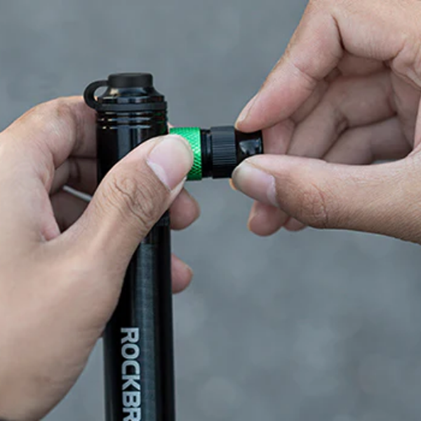 Насос велосипедный Rockbros CO2 bicycle pump Черный Серый Черный Серый photo 9