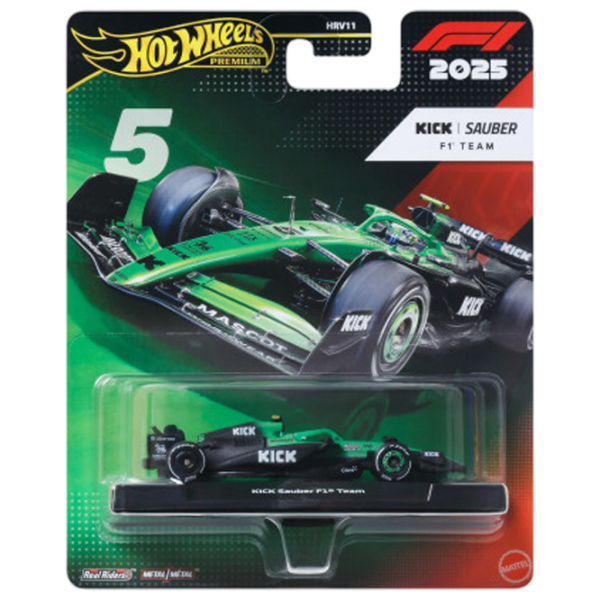 Машинка Mattel Premium Kick Sauber 2025 Formula 1® JKD89
Черный
Зеленый
