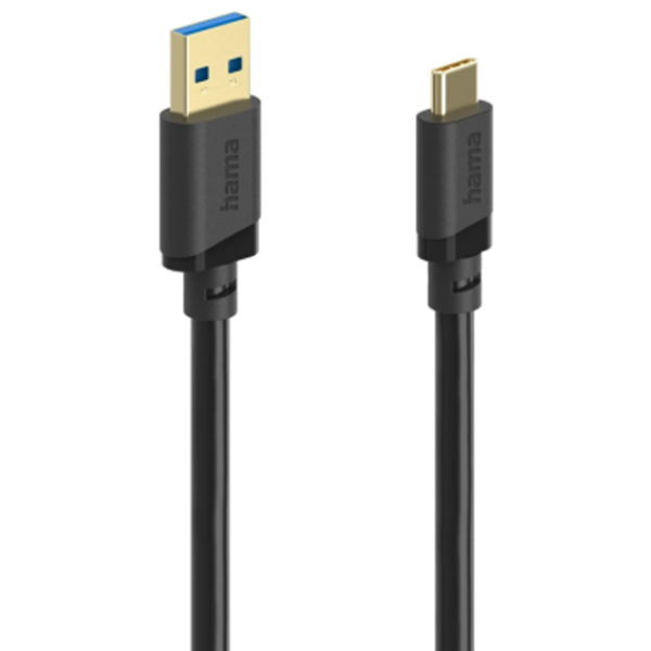 Кабель данных Hama 202005 USB Type-C / USB Type-A Черный  photo 2