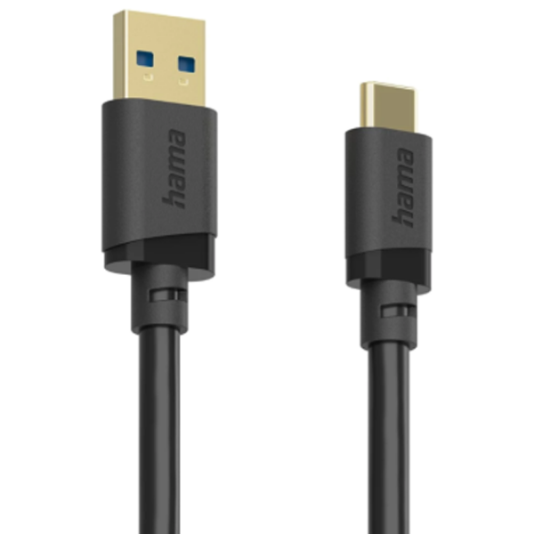 Кабель данных Hama 202005 USB Type-C / USB Type-A Черный  photo 3