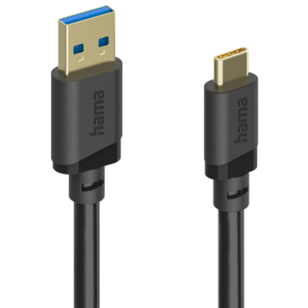 Кабель данных Hama 202005 USB Type-C / USB Type-A Черный  photo 4