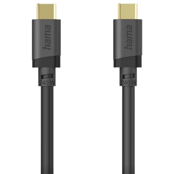 Кабель данных Hama 202009 USB Type-C / USB Type-C Черный  photo 1