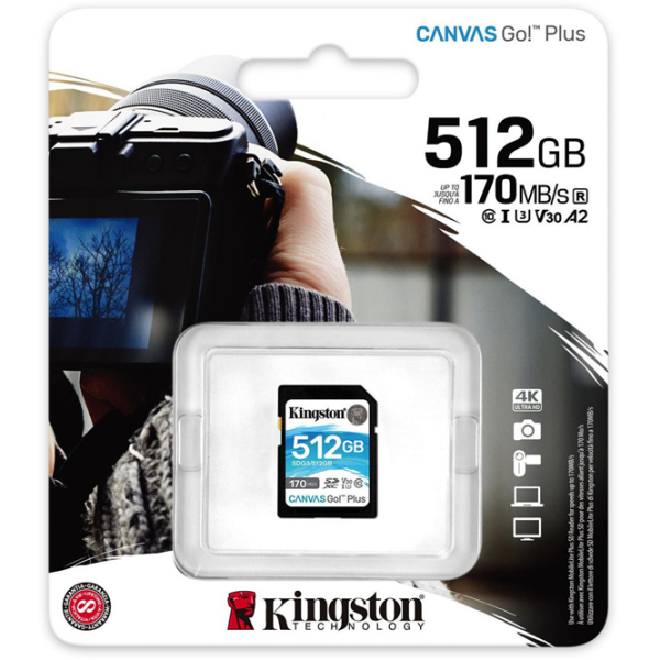 SD Kingston Canvas Go! Plus 512 GB  photo 3