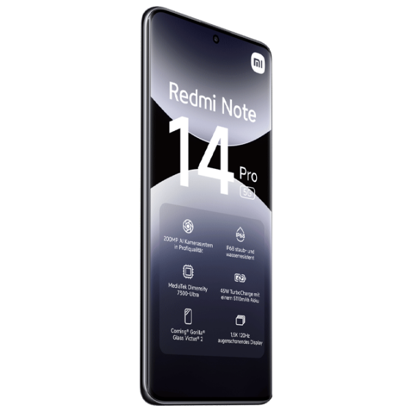 Xiaomi Redmi Note 14 Pro 5G 512 GB Black Midnight 6.67" | 200 MP | 12 GB | Dual SIM photo 3