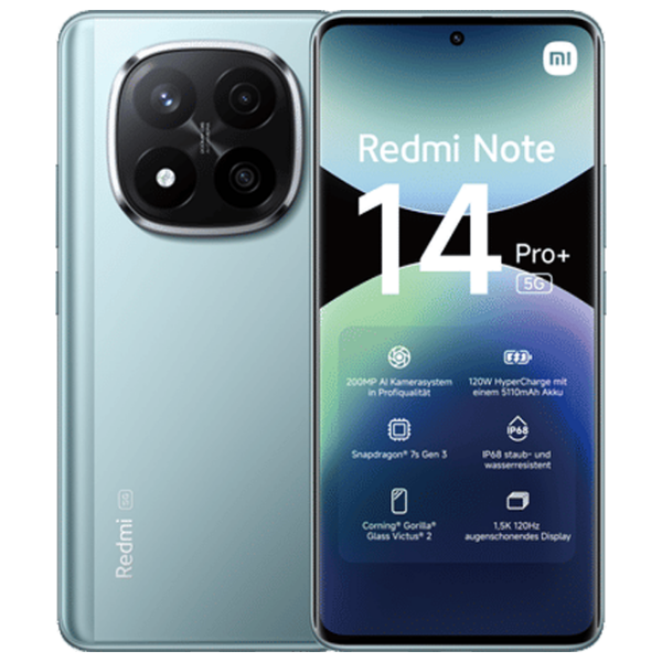 Xiaomi Redmi Note 14 Pro+ 5G 256 GB Blue Frost 6.67" | 200 MP | 8 GB | Dual SIM photo 1