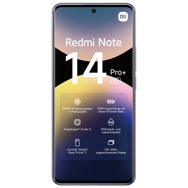Xiaomi Redmi Note 14 Pro+ 5G 512 GB Purple Lavender 6.67" | 200 MP | 12 GB | Dual SIM photo 2