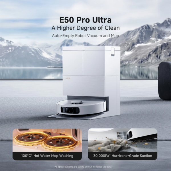 Aspirator Robot Mova E50 Pro Ultra White Umedă, ,  photo 2
