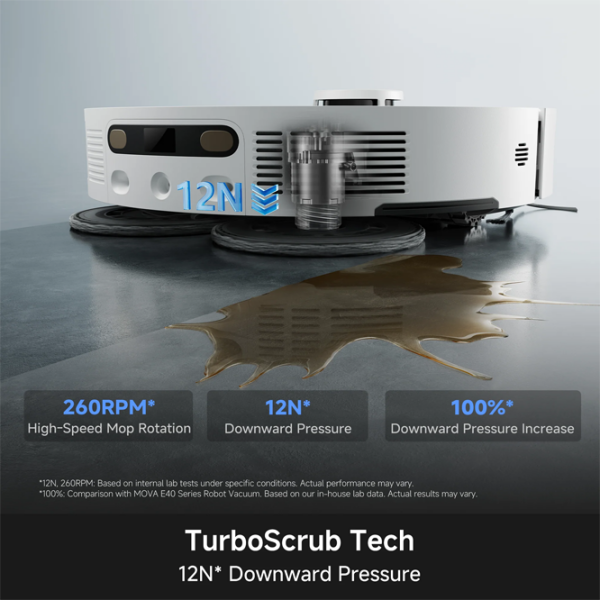 Aspirator Robot Mova E50 Pro Ultra White Umedă, ,  photo 9