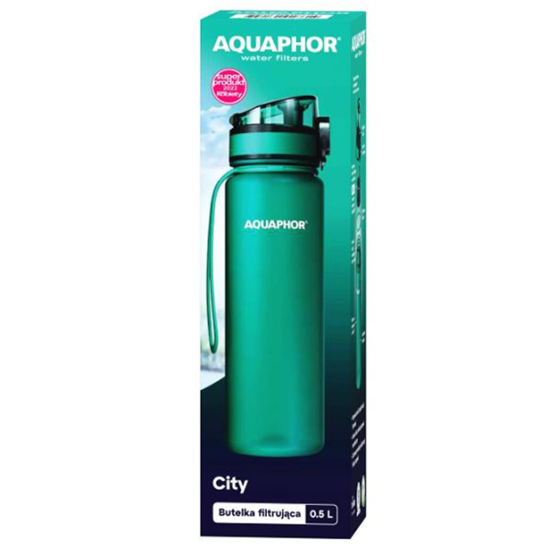 Sticlă pentru apă Aquaphor City Green 0.5l photo 2