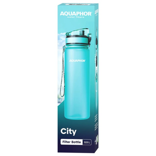 Sticlă pentru apă Aquaphor City Turquoise 0.5l photo 4