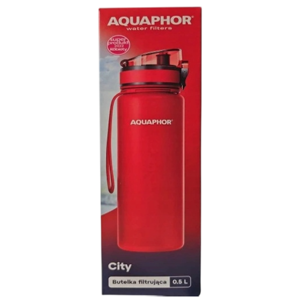 Sticlă pentru apă Aquaphor City Red 0.5l photo 2
