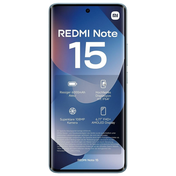 Xiaomi Redmi Note 15 4G 128 GB Blue Glacier 6.77" | 108 MP | 6 GB | Dual SIM photo 2