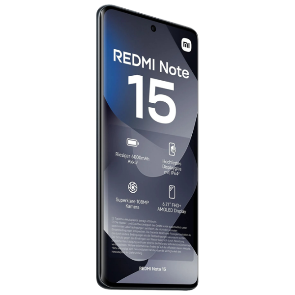 Xiaomi Redmi Note 15 4G 256 GB Black Midnight 6.77" | 108 MP | 8 GB | Dual SIM photo 4