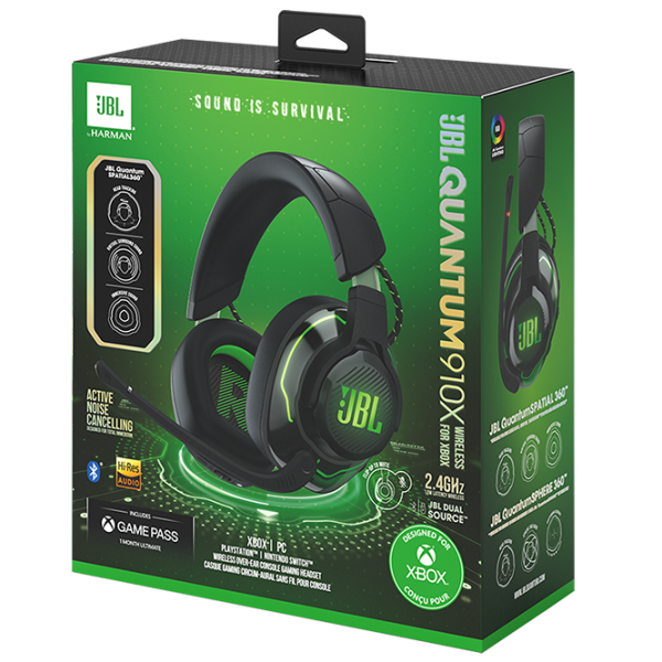 Căști JBL Quantum 910X for XBOX Green Fără fir / Gaming / Over the ear photo 10