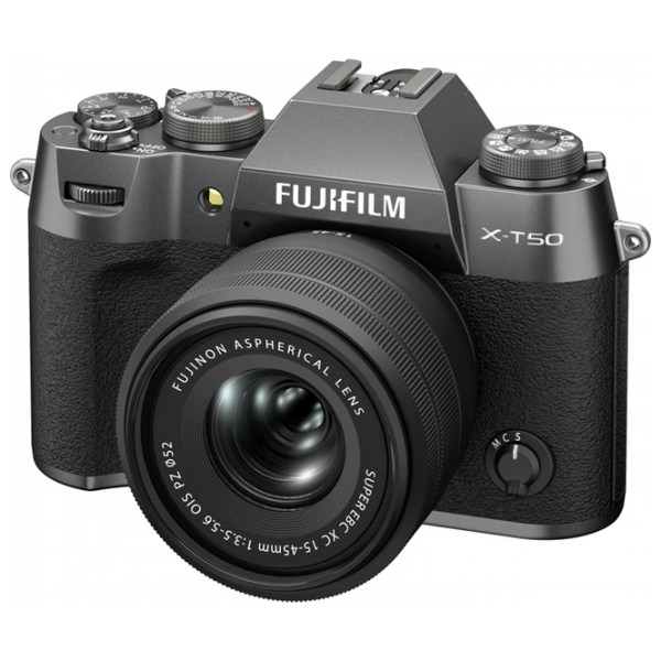 Cameră foto FujiFilm X-T50 15-45 mm + XC15-45mm Charcoal Silver CMOS, 40.2 MP, f/3.5 - f/5.6 photo 3